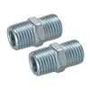 Silverline 868632 Air Line Equal Union Connector 2pk 1/4" BSPT