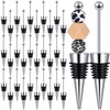 Kosiz 30 Pcs Beadable Wine Stoppers for Wine Bottles Decorative
