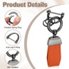 uxcell 2Pcs Car Key Chain, Zinc Alloy Leather Car Keychain