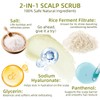 2-In-1 Scalp Scrub, Clarifying Shampoo, Rice Scalp Exfoliator For Deep