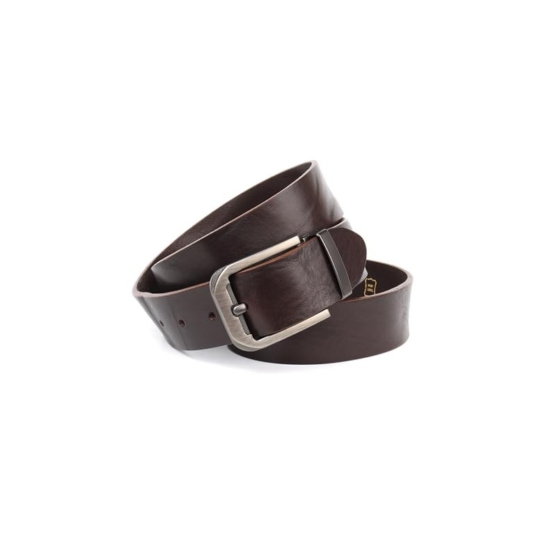 Anthoni Crown Unisex Leather Belt, Cognac