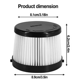 4 Pack Replacement Filters for DEWALT DCV501HB 20V Cordless Handheld Vacuum, Compared to Part DCV5011H