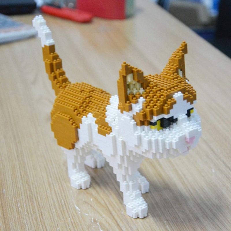 Balody Various Cat Nano Block Kits - Figure built with