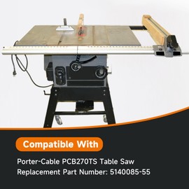 LEYURISE Belt Parts for Table Saw Replacement Belt/Drive Belt Compatible with Porter Cable Table Saw PCB270TS Black Replace#: 5140085-55