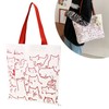 Xetpc Foldable Tote Bag, Reusable Zipper Shopping Bag, Cute Cat