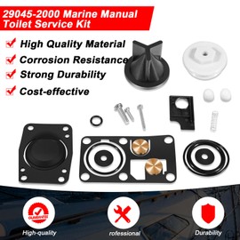 YMT Replacement for Jabsco 29045-2000 Marine Manual Toilet Service Kit Fit for 29090-2 & 29120-2 Series Toilet (1998 to 2007)