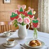 12PC Strawberry Centerpieces Sticks Baby Shower Coquette Bow Strawberry Party