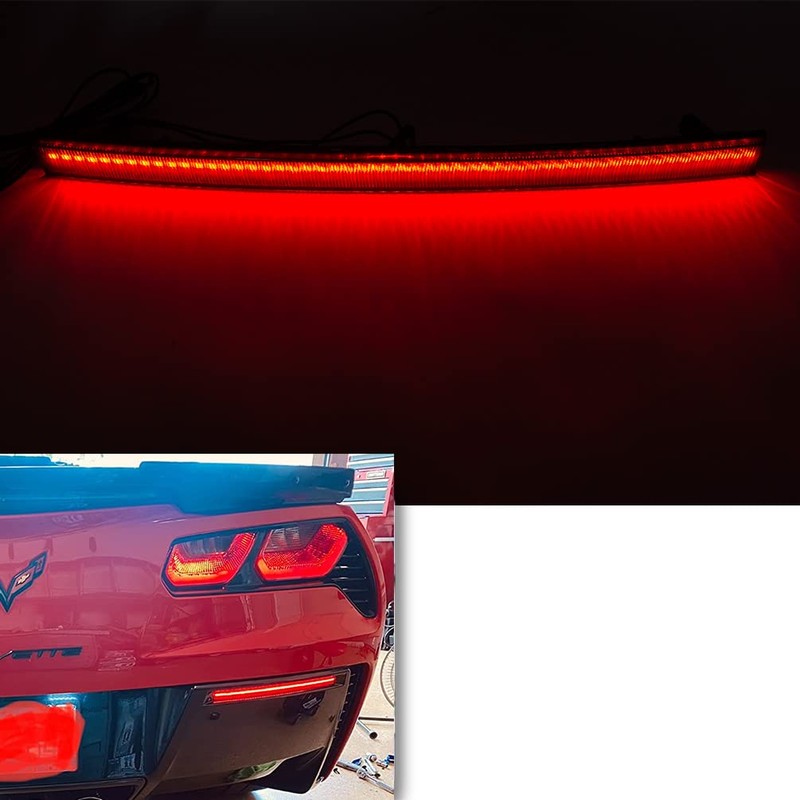 NJSBYL Corvette C7 LED Bumper Reflector Lights for 2014-2019 Chevy