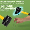 BLOSTM Heavy Duty Rubber Mallet - Ideal 16oz. Solid Rubber