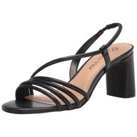 Bella Vita Women's Block Heel Sandal Heeled, Black Leather, 8.5 X-Wide
