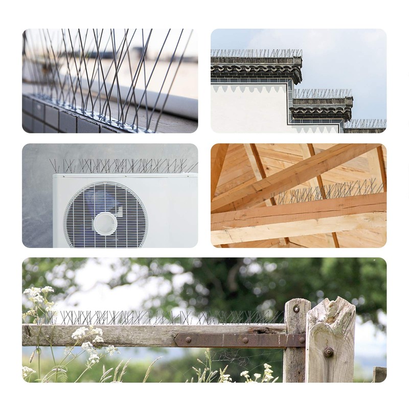 OFFO Bird Spikes with Stainless Steel Base, Durable Bird Spikes