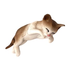 iplusmile Lifelike Sleeping Cat Figurine Adorable Desktop Adornment Realistic Plastic Craft Decoration for Home and Sturdy Design for Flat Surfaces for Pet Lovers and Festive Decor