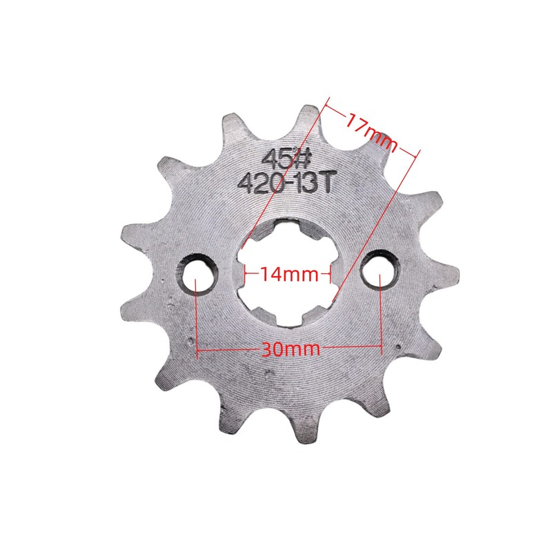 Trkimal Motorcycle 420-13T Front Sprocket 17mm for 50cc 70cc 90cc