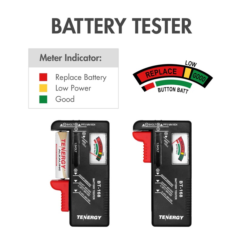 Tenergy Alkaline Batteries & Storage Case, 100xAAs 100xAAA Batteries and