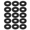 uxcell Rubber Flat Washers 22mm OD 10mm ID 3mm Thickness
