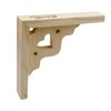 Antrader 2PCS Wooden Shelf Brackets,7" Wall Mount Natural Wood Bracket,Solid