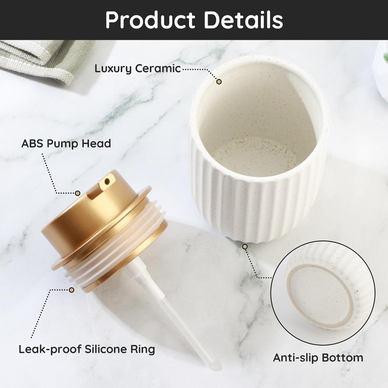 Segbeauty Soap Dispenser, 320ml Dish Soap Dispenser for Kitchen, Pump