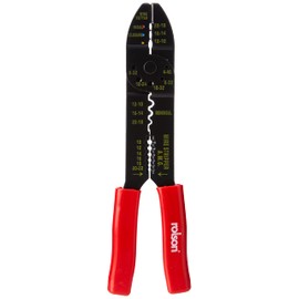 Rolson 20814-H1 230 mm Multi Purpose Crimping Tool, Black
