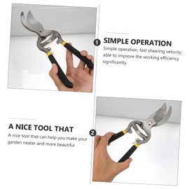 Mipcase Durable Pruning Scissors for Gardening Compact Twigs Shears with Skid Handle for Fruit Tree Branch Trimming Lightweight and Garden Tool