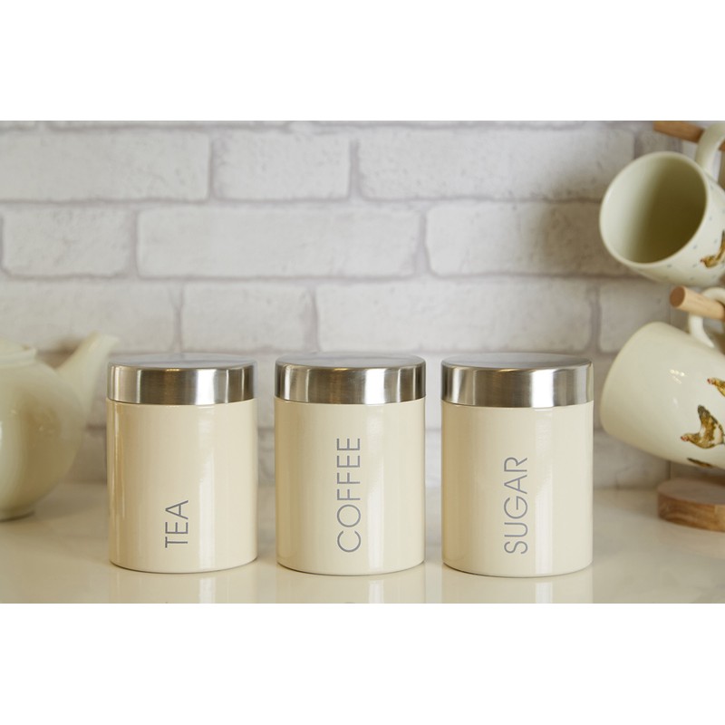 Premier Housewares 508546 Liberty Tea, Coffee and Sugar Canisters -