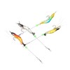 Kisangel 4pcs Shrimp Baits Realistic Soft Fishing Lures Hooks for