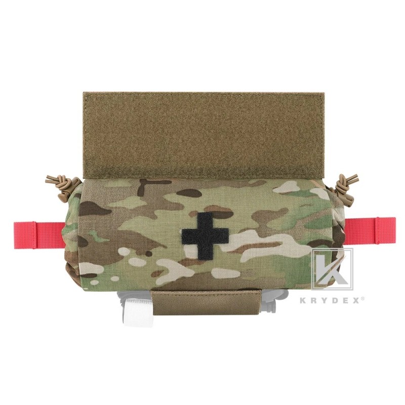 KRYDEX Tactical Roll Up IFAK Drop Pouch Medical EMT First