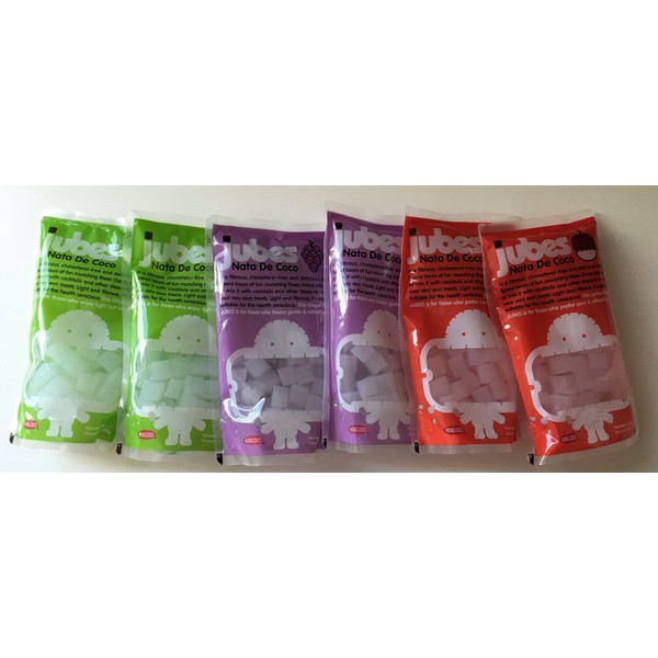 Jubes Nata De Coco Pack of 6 (Assorted Combo)