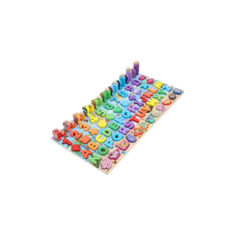 Tablero Multi-juegos Educativo Tablero Montessori En Madera