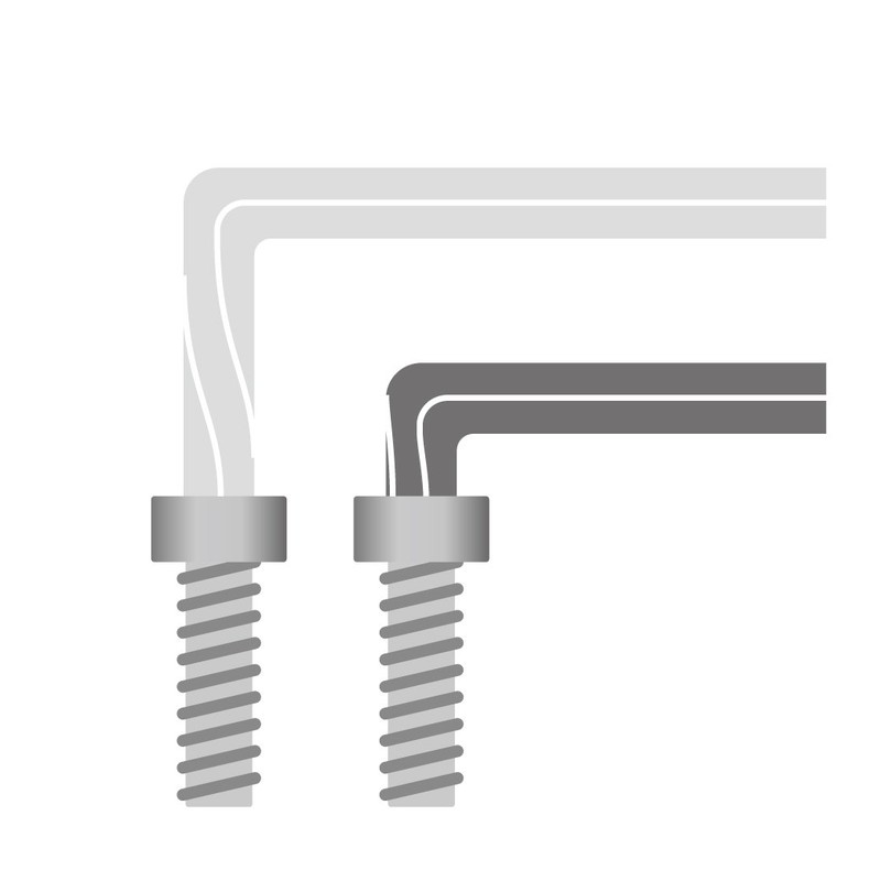 Hozan W-111 Ball Point Wrench Set, Short Neck Type, Set