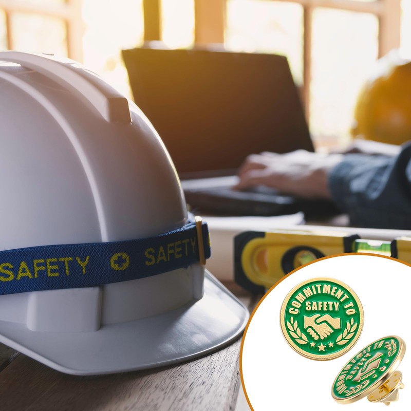 Solsew 12/24/50 Pack Commitment to Safety Award Employee Gold Enamel