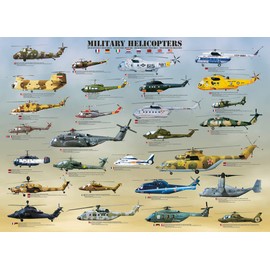 EuroGraphics Military Helicopters Puzzle, 500-Piece