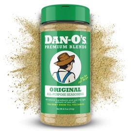 Dan-O's Original Seasoning, 8.9 oz Bottle, All Purpose Seasoning for Chicken, Turkey, Beef, Veggies and More, Sugar Free, Zero Calorie, Use this Spice Blend to Craft a Marinade, Dry Rub or Sauce