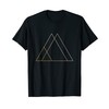 Geometric shape triangle pyramid lines geometry shapes T-Shirt