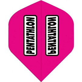 abcdarts Unisex - Adult Pentatlon Classic Dart Flights, Pink, Classic EU