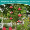 Headak Life Flexible 6 Pack Hummingbird feeders for Outdoors Hanging