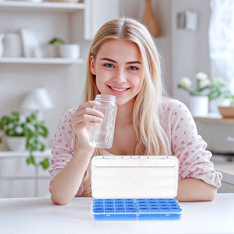 Zoksi Monthly Pill Organizer 1 Times a Day, 30 Day
