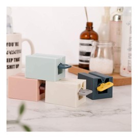 Andiker Pack of 2 Rolling Tube Toothpaste Squeezer, Toothpaste Dispenser for Bathroom, Toothpaste, Face Cream etc., Environmentally Friendly Manual Toothpaste Holder (Navy, Blue)