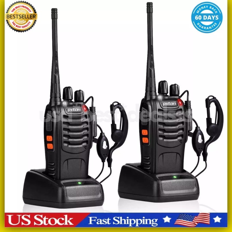 pxton 2 Pack Set Long Range Walkie Talkie 50 Mile