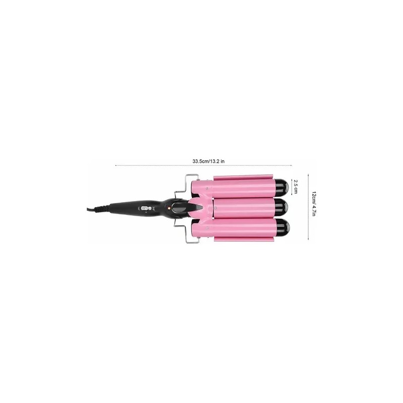 Rizadora De Cabello De 3 Barriles, 25mm Rizador De Pelo