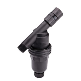 Raindrip R605DT "Y" Filter, 3/4-Inch MPT X 3/4-Inch MPT, for Drip Irrigation Systems, Connect to Pipe such as Sprinkler Riser, Removable Filter, Black