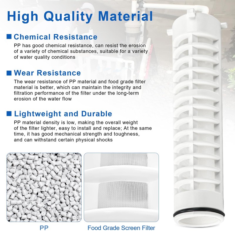 1-1/2" 60 Mesh Spin Down Replacement Filter Screen, Spin Down