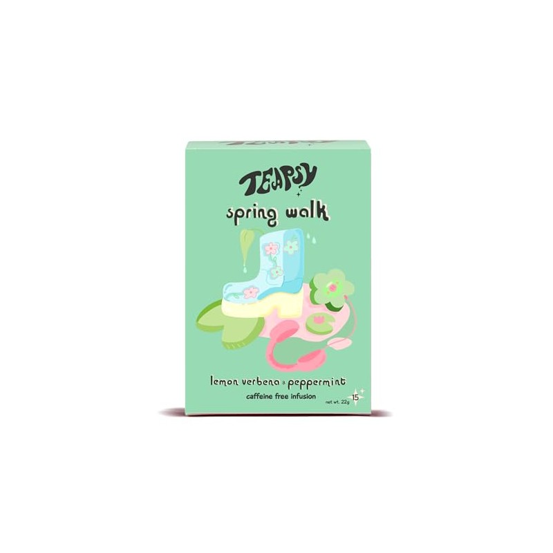 Teapsy "Spring Walk" Tea | Peppermint, Lemon Verbena Herbal Tea