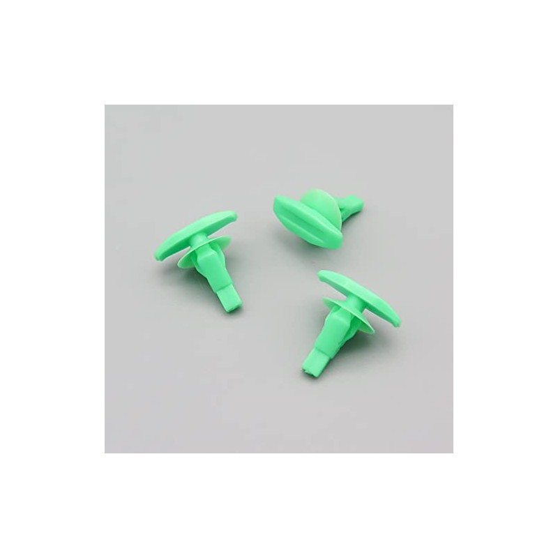 VVO Fasteners- Green Plastic Rear Door Weatherstrip Clips for Honda