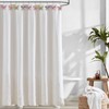 12 Pcs Pink Bow Shower Curtain Hooks Rings for Bathroom,