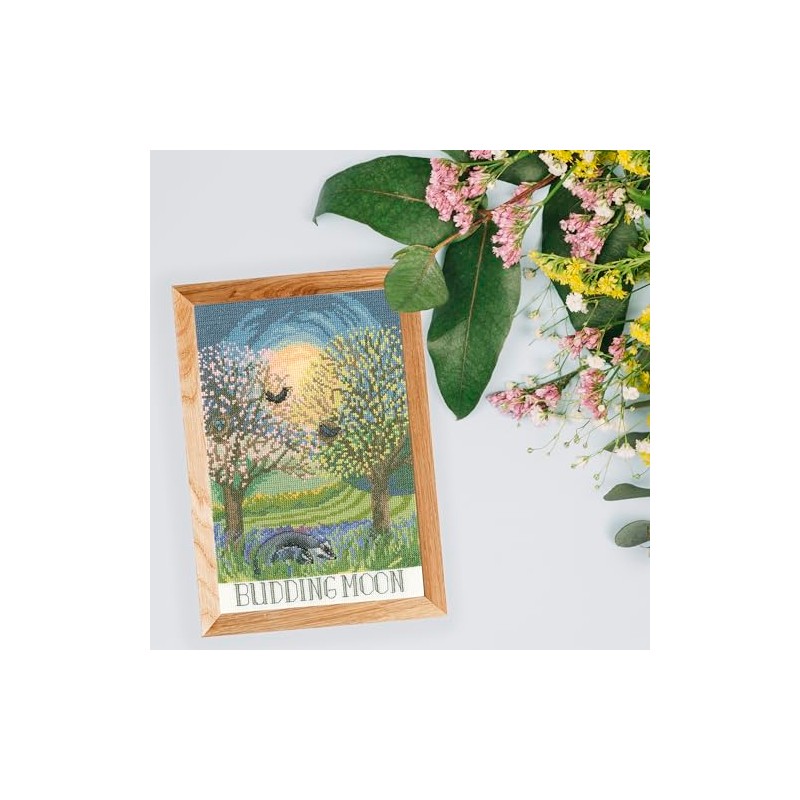 Bothy Threads - Budding Moon Counted Cross Stitch Kit