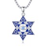 PELOVNY Star of David Evil Eye Necklace 925 Sterling Silver