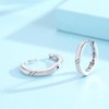 ZIPPICE Opal Earrings Women's 925 Sterling Silver Hoop Earrings Opal
