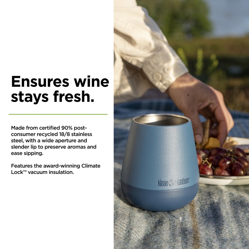 Klean Kanteen Rise Wine Tumbler Stainless Steel in Stellar Colour,