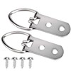KEILEOHO 200 PCS Heavy Duty D Ring Picture Hangers with