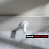 JQK Door Stopper White, 304 Stainless Steel Thicken 1mm Sound